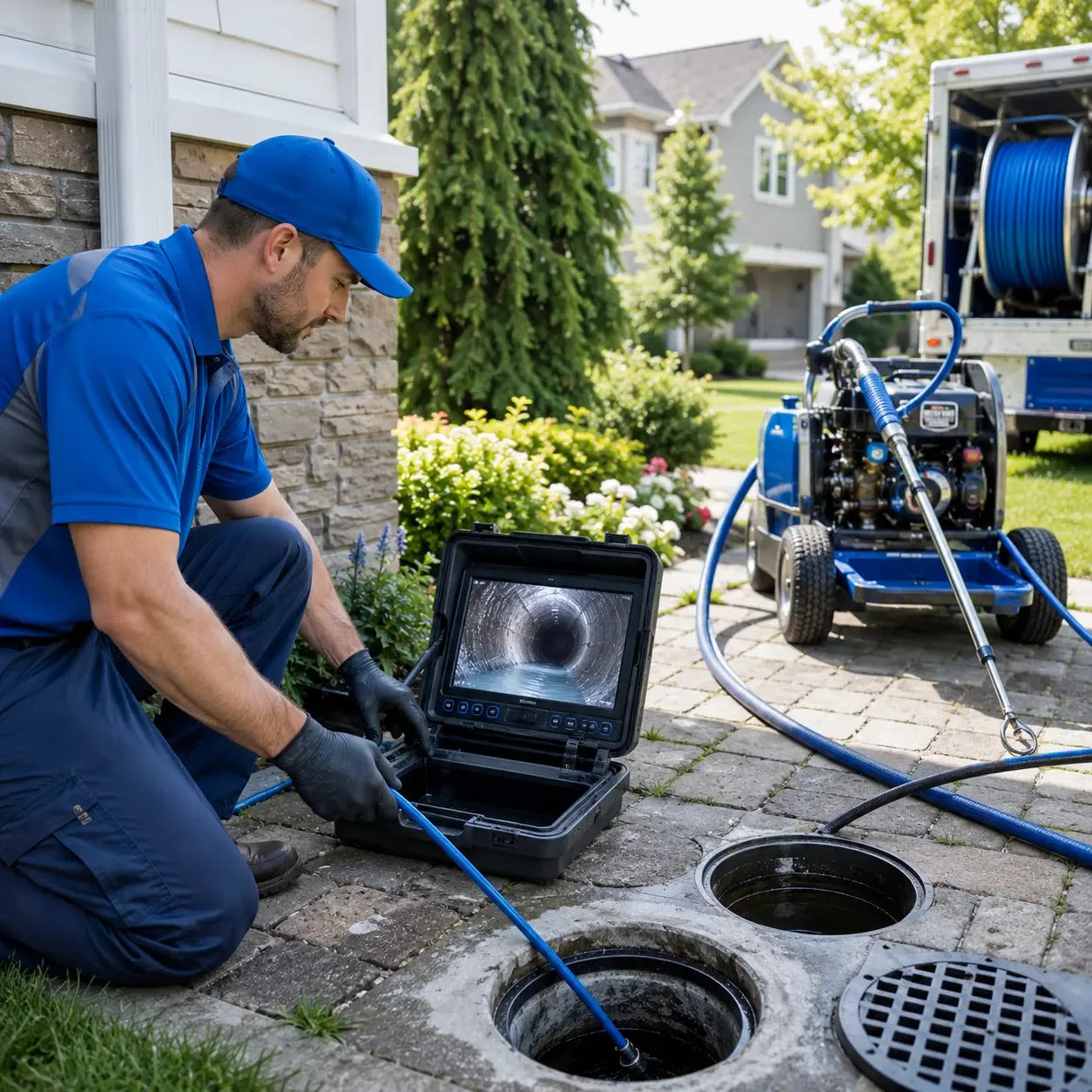Outdoor drain cleaning professionals serving Guysville, OH