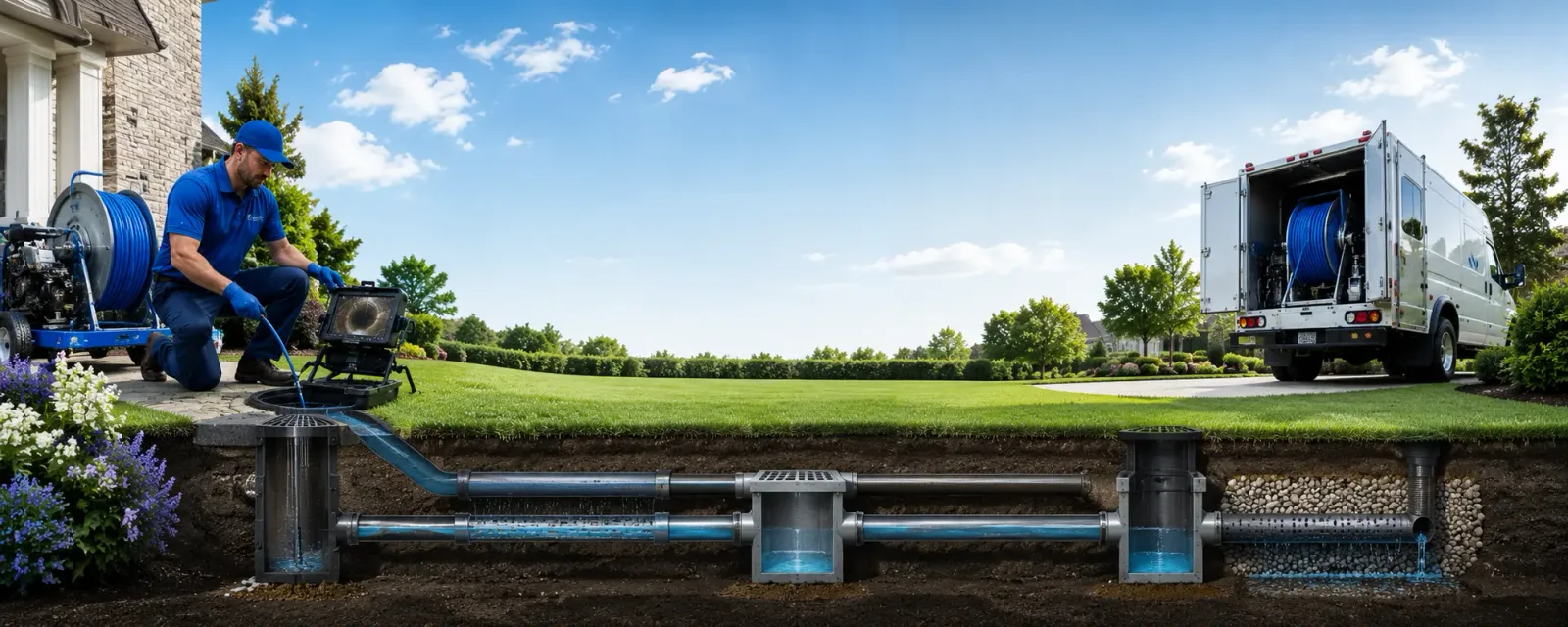 Outdoor drain cleaning information for Guysville, OH